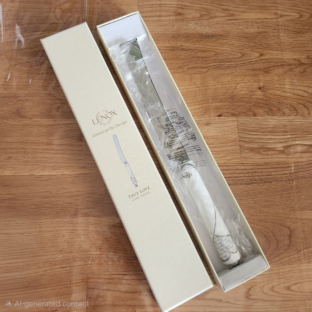 Lenox True Love Cake Knife in Original Box